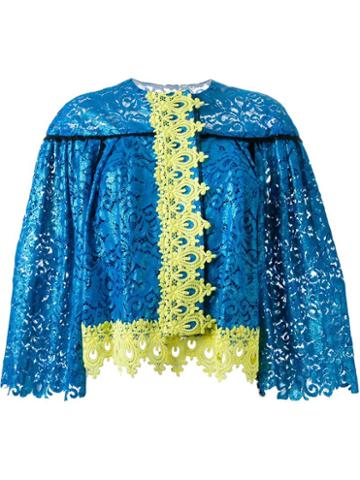 Dress Camp Ruffled Floral Lace Jacket