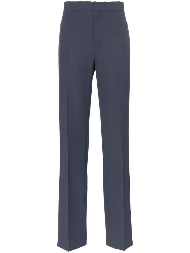 Toteme Concealed Front Trousers - Blue