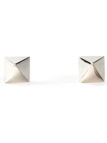 Tom Binns Pyramid Stud Earrings
