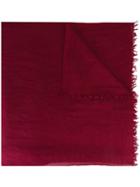 Faliero Sarti Woven Scarf, Women's, Red, Silk/cashmere