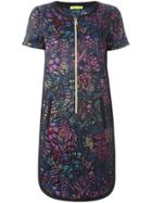 Versace Jeans Embossed Pattern T-shirt Dress - Multicolour