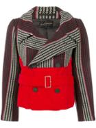 Comme Des Garçons Pre-owned 2001's Striped Double-breasted Jacket -