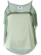 Mm6 Maison Margiela Ruffled Cami Top