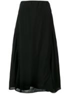 Acne Studios Sheer Shirred Skirt - Black