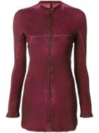 Isaac Sellam Experience Stitched Panel Jacket - Pink & Purple