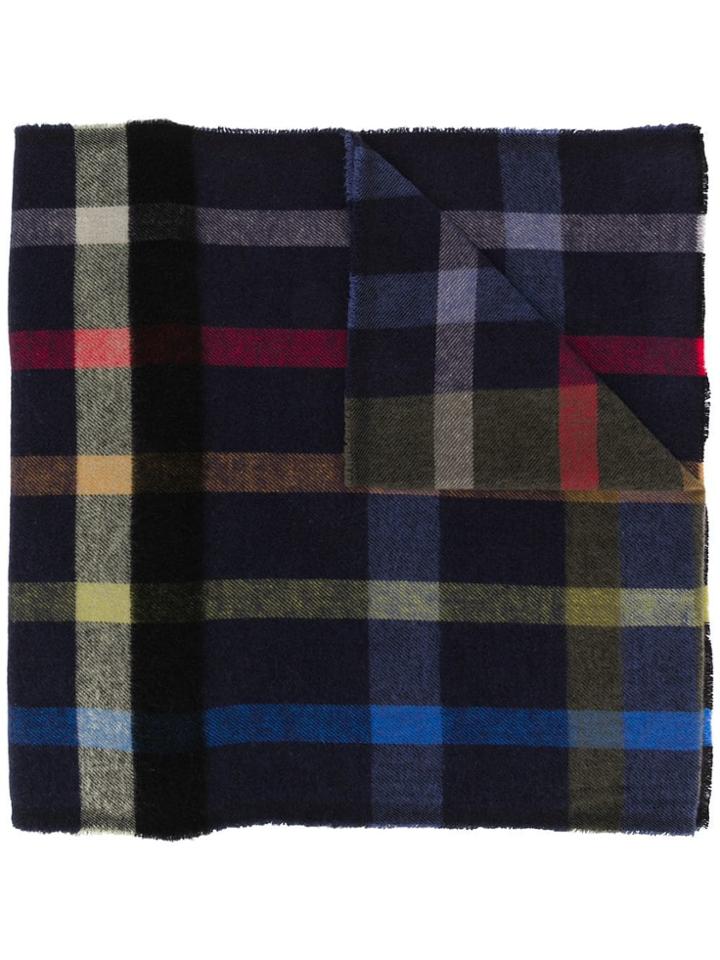 Vivienne Westwood Checked Orb Scarf - Blue
