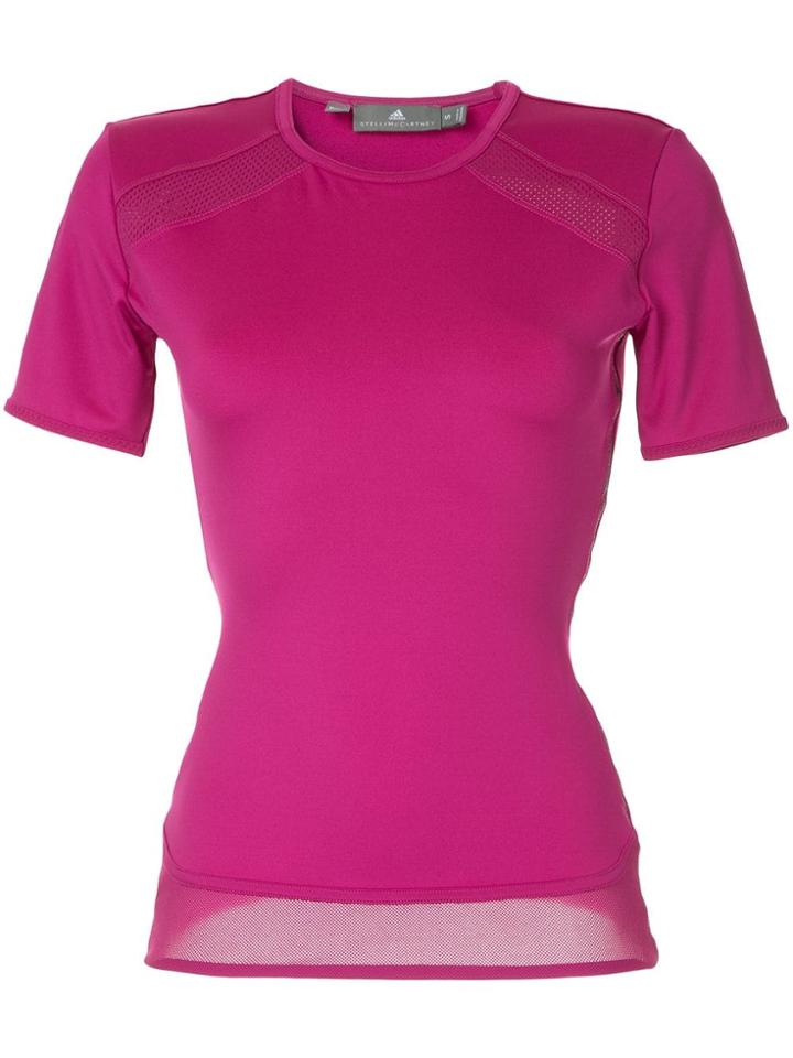 Adidas By Stella Mccartney Short-sleeve Fitted T-shirt - Purple