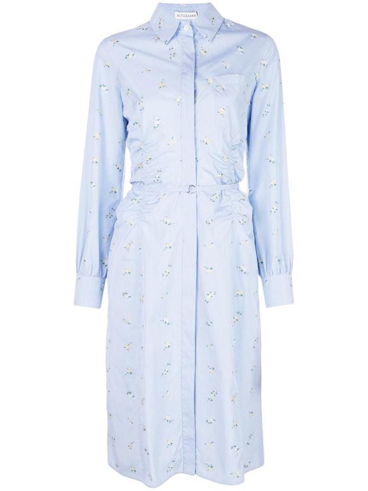 Altuzarra Printed Shirt Dress - Blue