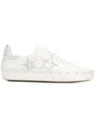 Rebecca Minkoff Studded Star Patch Low Top Sneakers - White