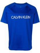 Ck Calvin Klein Logo Printed T-shirt - Blue