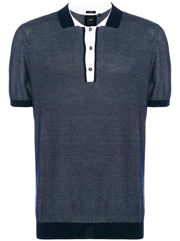 Boss Hugo Boss Contrast Detail Polo Shirt - Blue