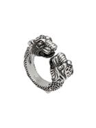Gucci Tiger Head Ring - Silver