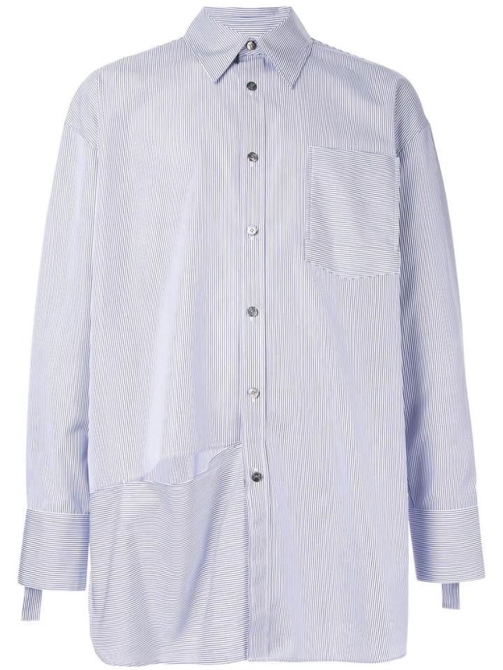 Wooyoungmi Striped Oversized Shirt - Blue