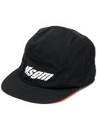 Msgm Logo Print Baseball Cap - Black