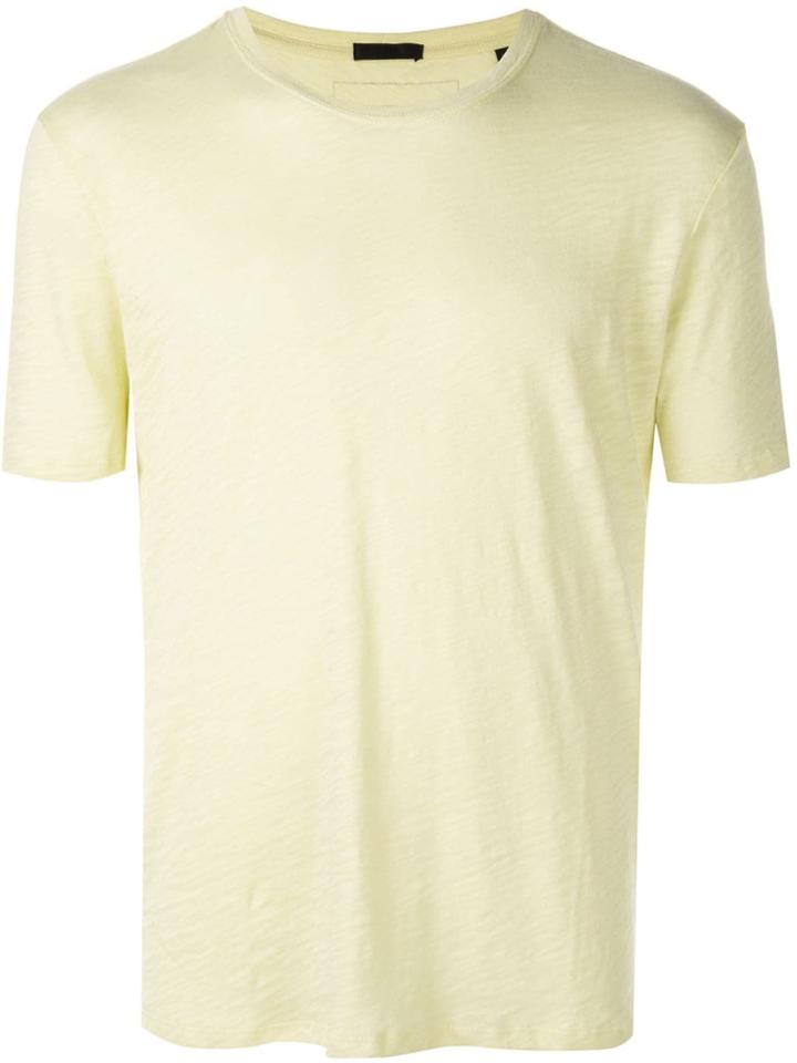 Atm Anthony Thomas Melillo Round Neck T-shirt - Yellow