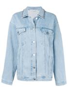Stella Mccartney Studded Bird Denim Jacket - Blue