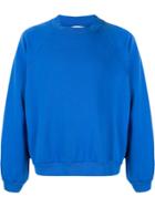 Unused Relaxed Crew-neck Sweatshirt - Blue