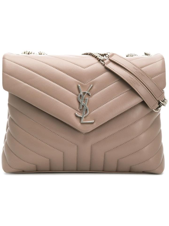 Saint Laurent Lou Lou Shoulder Bag - Neutrals