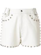 De La Vali Studded Shorts - White