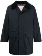 Mackintosh Falkirk Dark Navy Waxed Cotton Field Coat Gm-1021f - Blue