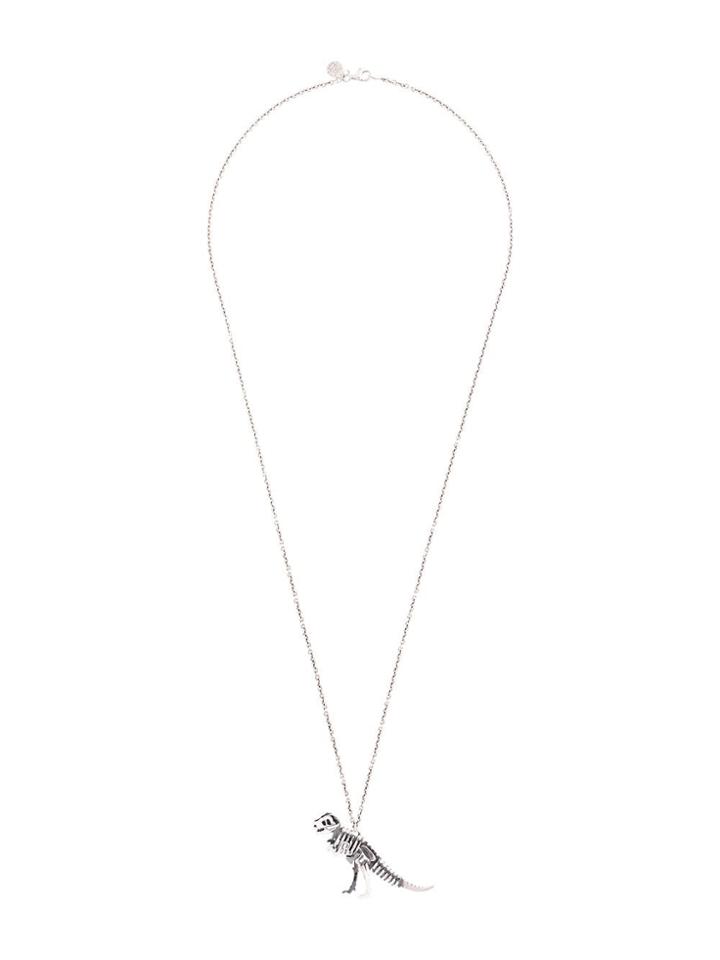 Nove25 Dinosaur Skeleton Necklace - Silver
