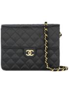 Chanel Pre-owned Quilted Cc Logo Single Chain Shoulder Bag - Black
