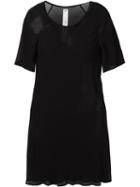 Damir Doma Long Sheer T-shirt, Women's, Size: Small, Black, Viscose