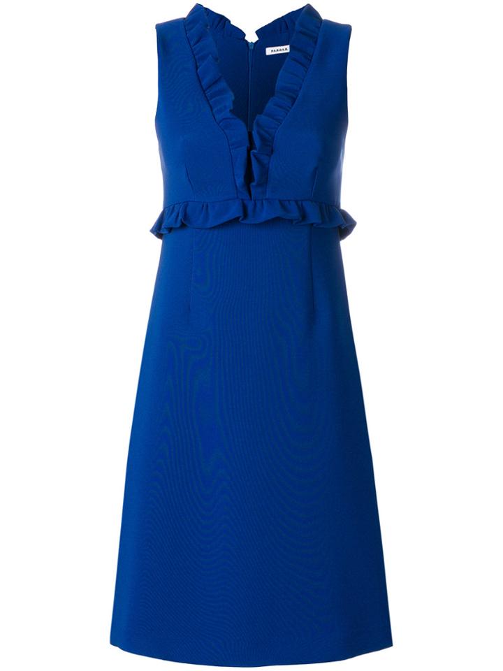 P.a.r.o.s.h. Frill Trim Dress - Blue