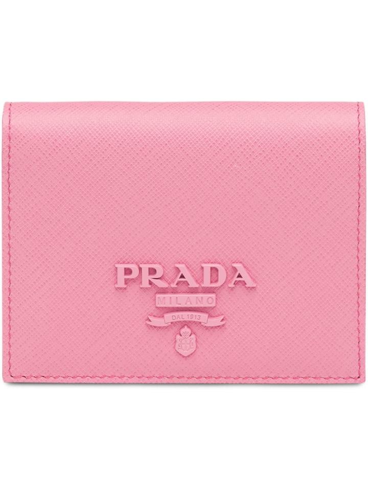 Prada Small Saffiano Wallet - Pink