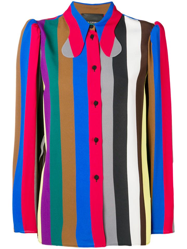 Erika Cavallini Longsleeved Striped Shirt - Multicolour