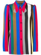 Erika Cavallini Longsleeved Striped Shirt - Multicolour