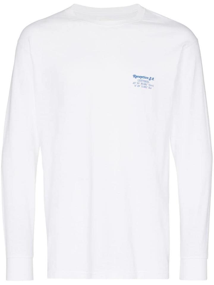 Reception Esterel Long Sleeve T-shirt - White