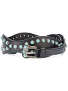 Prada Cabochon Studded Belt - Black