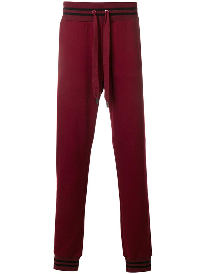 Dolce & Gabbana Drawstring Track Pants - Red