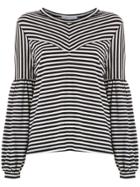 Nk Lea Striped Top - Black