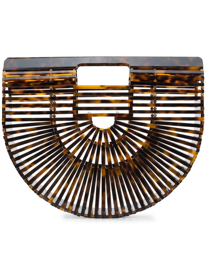 Cult Gaia Small Ark Clutch - Brown