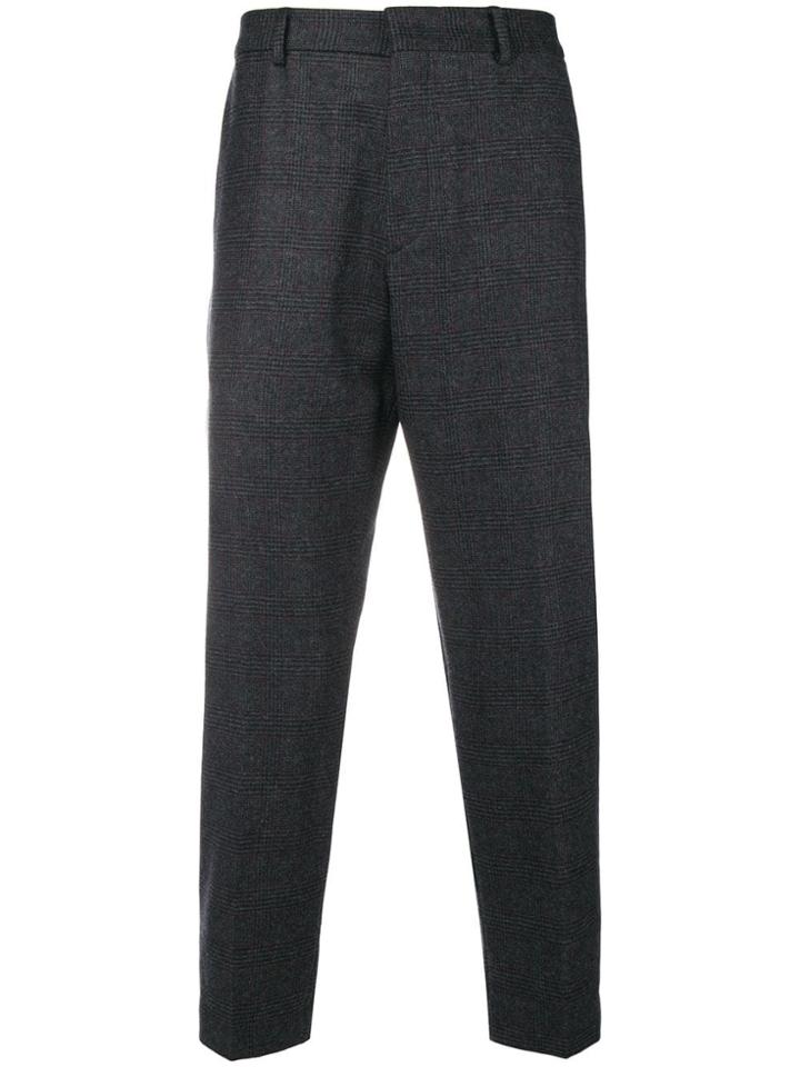 Mcq Alexander Mcqueen Plaid Tailored Trousers - Grey