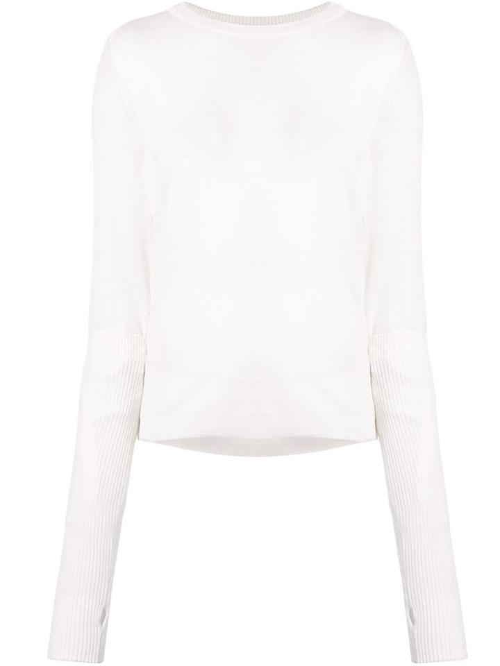Juun.j Extended-sleeve Fitted Sweater - Yellow