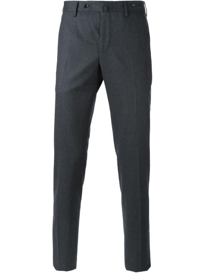 Pt01 Tailored Trousers, Men's, Size: 58, Grey, Spandex/elastane/virgin Wool