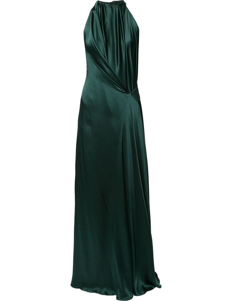 Bianca Spender Isabella Draped Gown - Green