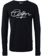 Telfar Front Print Sweatshirt, Men's, Size: Medium, Black, Cotton