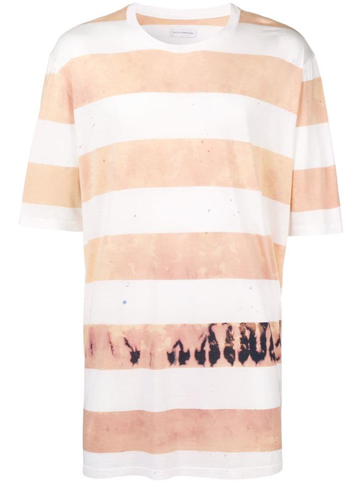 Faith Connexion Tie Dye Striped T-shirt - Nude & Neutrals