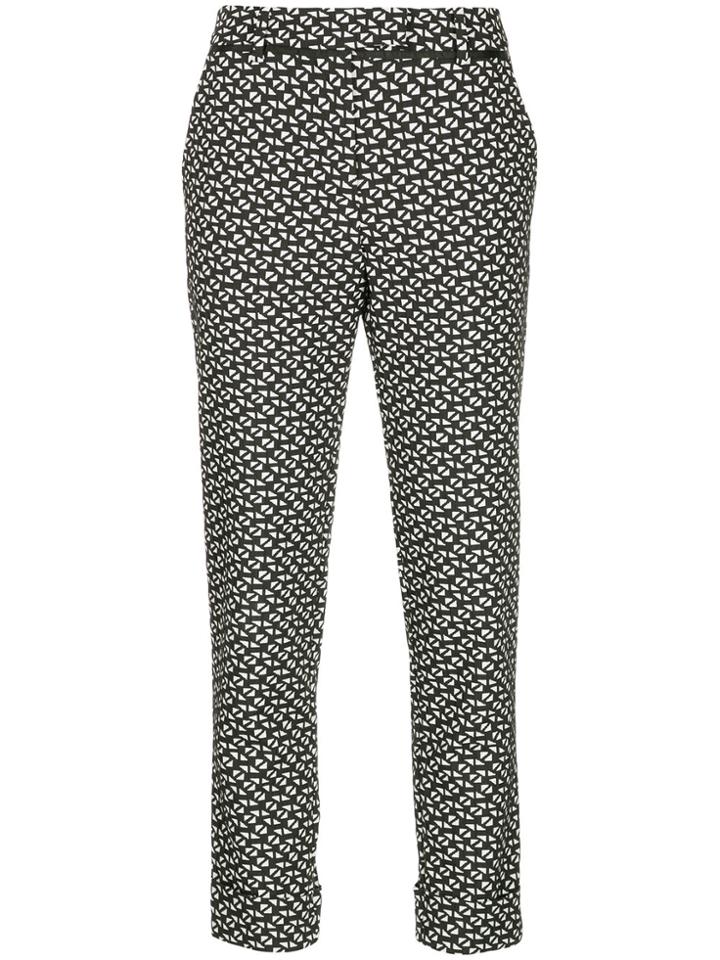 Taylor All-over Print Trousers - Black