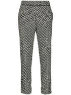 Taylor All-over Print Trousers - Black