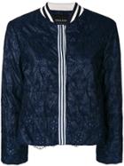 Ermanno Ermanno Cropped Lace Jacket - Blue