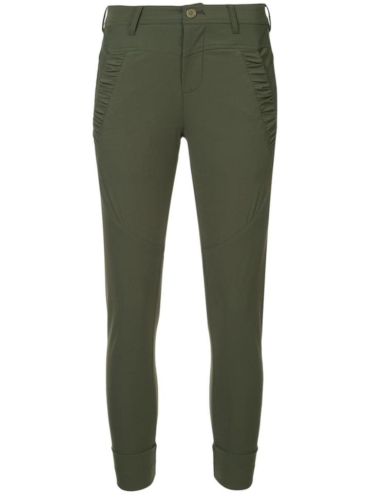 Guild Prime Ruched Skinny Trousers - Green