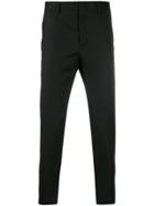 Low Brand Mid-rise Slim-fit Chinos - Black