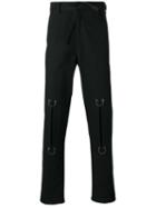 Damir Doma - Rings Applique Pants - Men - Cotton - M, Black, Cotton