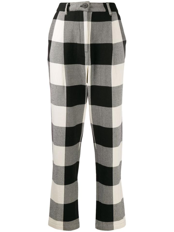 Mara Hoffman Dita Checked Trousers - Black