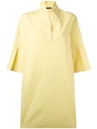 Fabiana Filippi Flared Dress, Women's, Size: 42, Yellow/orange, Cotton/spandex/elastane